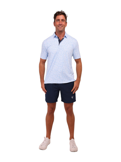 Predator Print Polo White Water Life