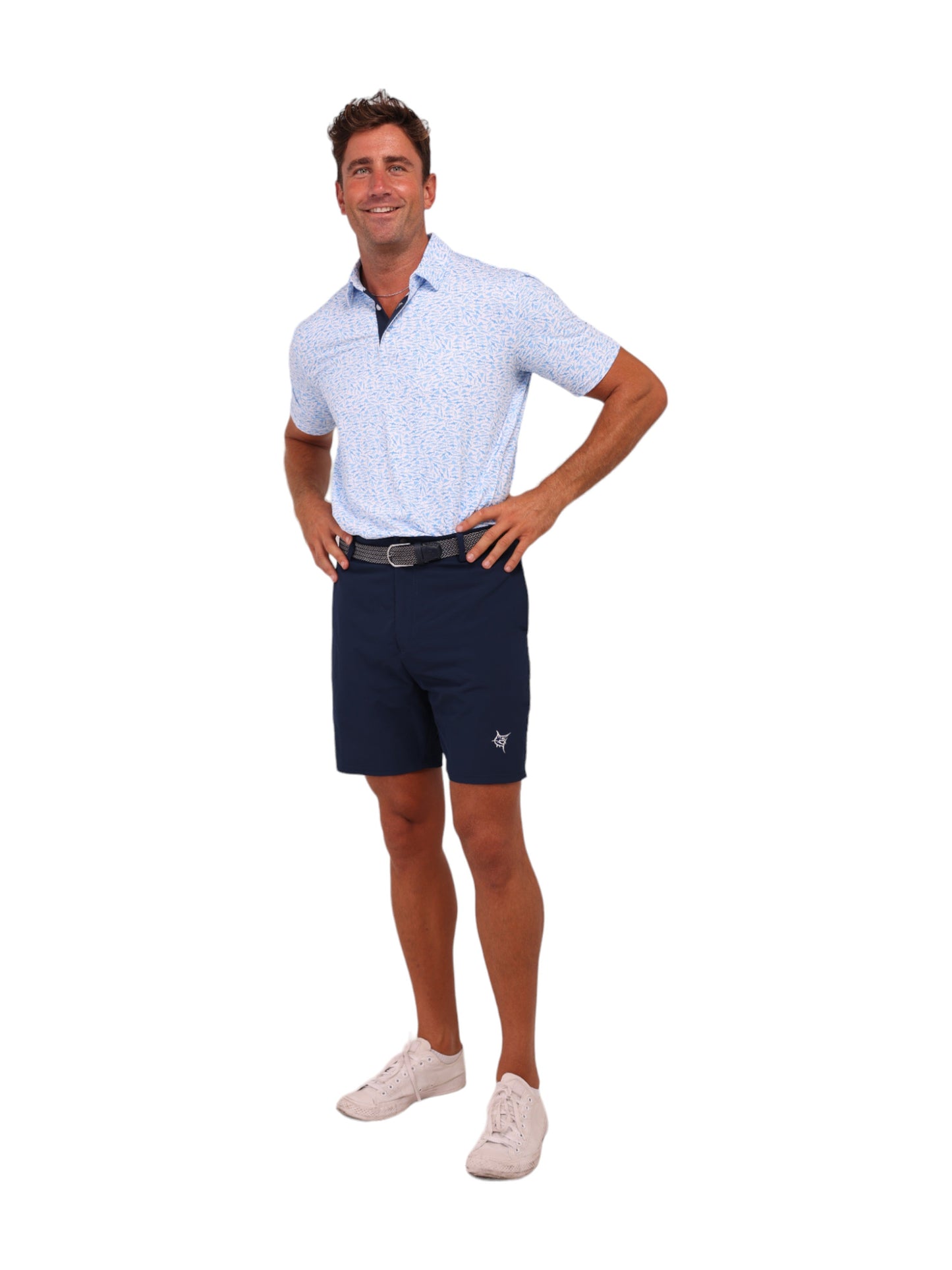 Predator Print Polo White Water Life