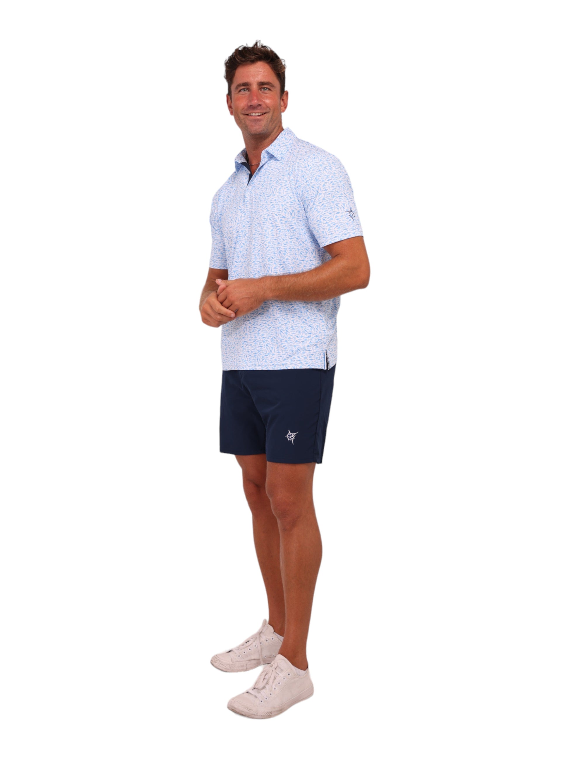 Predator Print Polo White Water Life