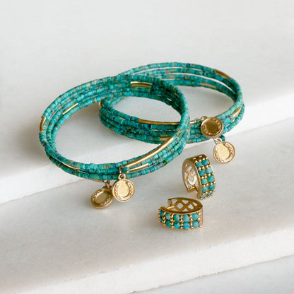 Prism - Linea Turquoise Equestrian Earring Urban-Equestrian