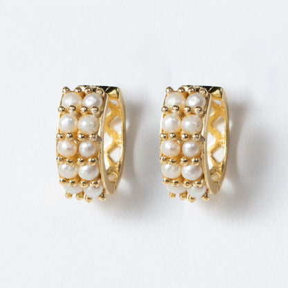 Prism - Pearl Horseshoe Coin Earring Urban-Equestrian