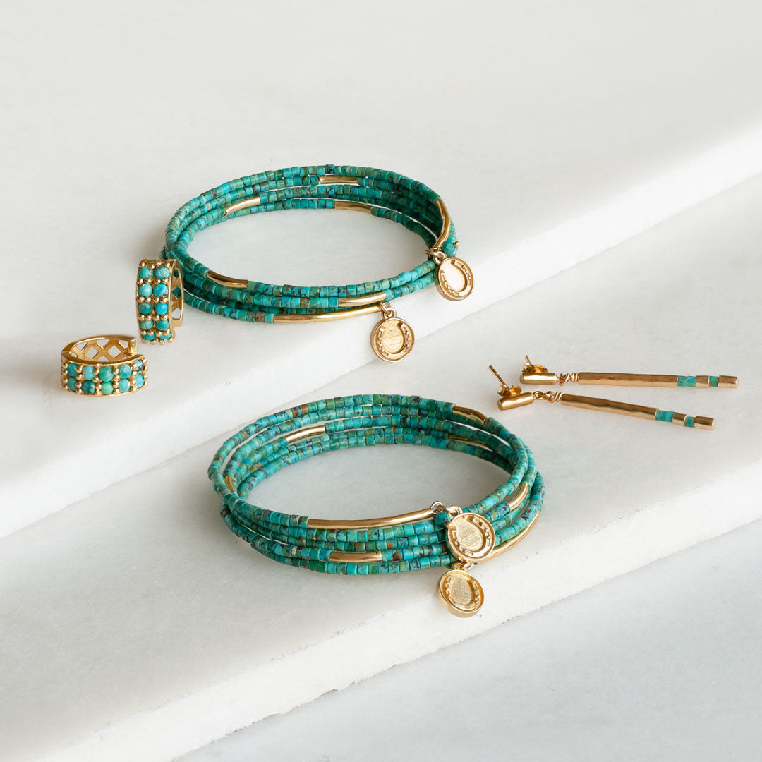 Prism - Linea Turquoise Equestrian Earring Urban-Equestrian