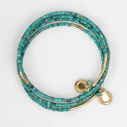 Prism - Turquoise Horseshoe Coin Earring Urban-Equestrian