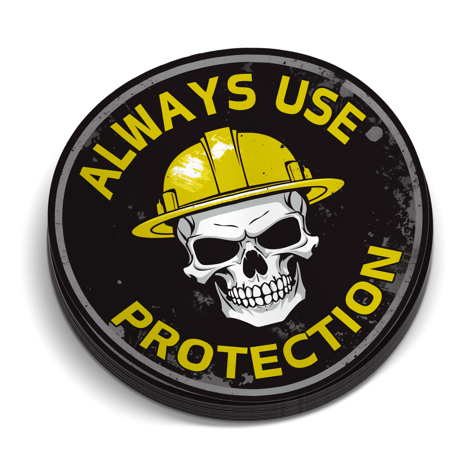 Use Protection Hard Hat Sticker Armed American Supply