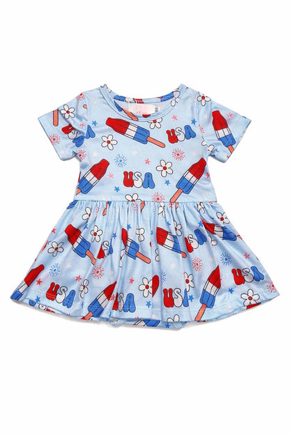 Proudly Patriotic S/S Twirl Bodysuit