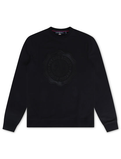 Psycho Bunny Mens London Graphic Long Sleeve - Black Denim Exchange
