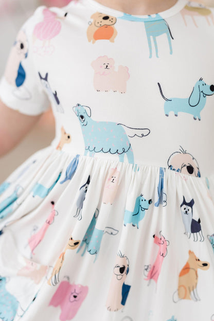 Puppy Pals S/S Pocket Twirl Dress
