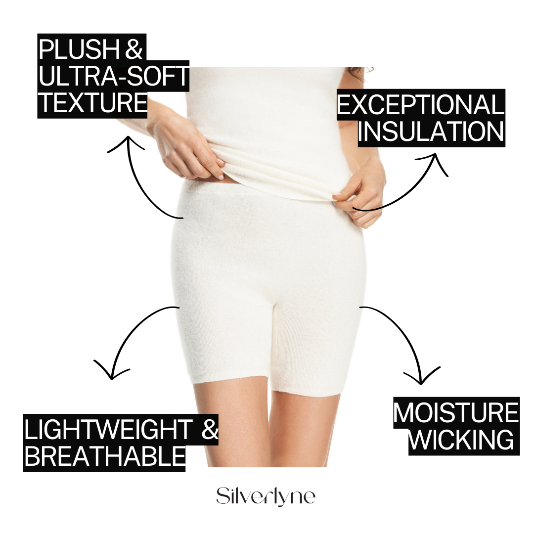 Pure Angora | Base layer shorts (Women's) Silverlyne