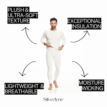 Pure Angora | Long sleeve base layer shirt (Men's) Silverlyne