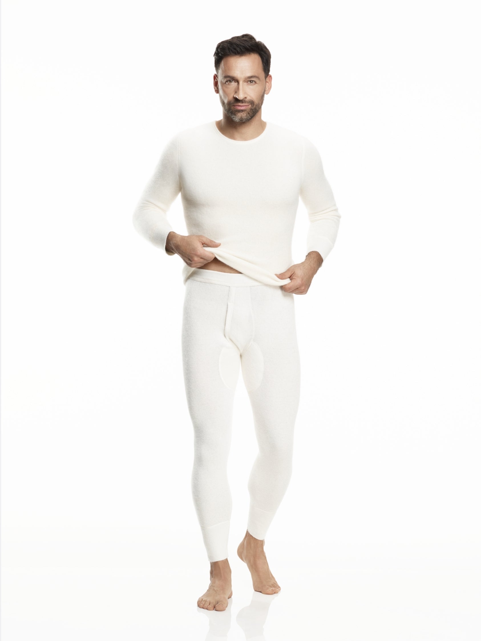 Pure Angora | Long sleeve base layer shirt (Men's) Silverlyne