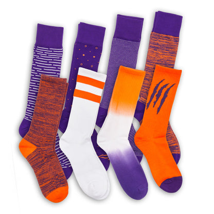Purple / Orange Mixed Socks 8 Pack DeadSoxy