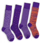 Purple / Orange Dress Socks 4 Pack DeadSoxy