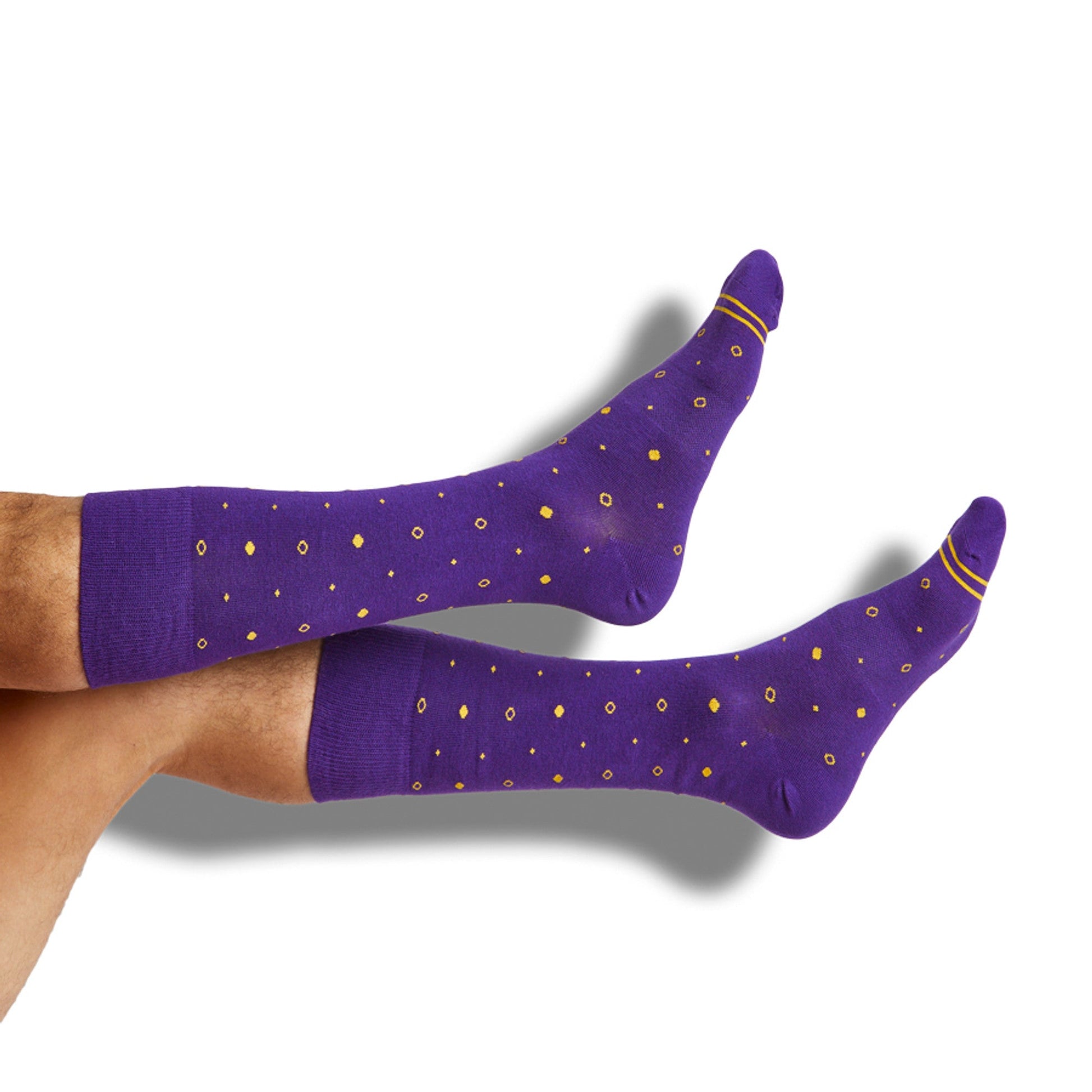 Gold / Purple Mixed Socks 8 Pack DeadSoxy