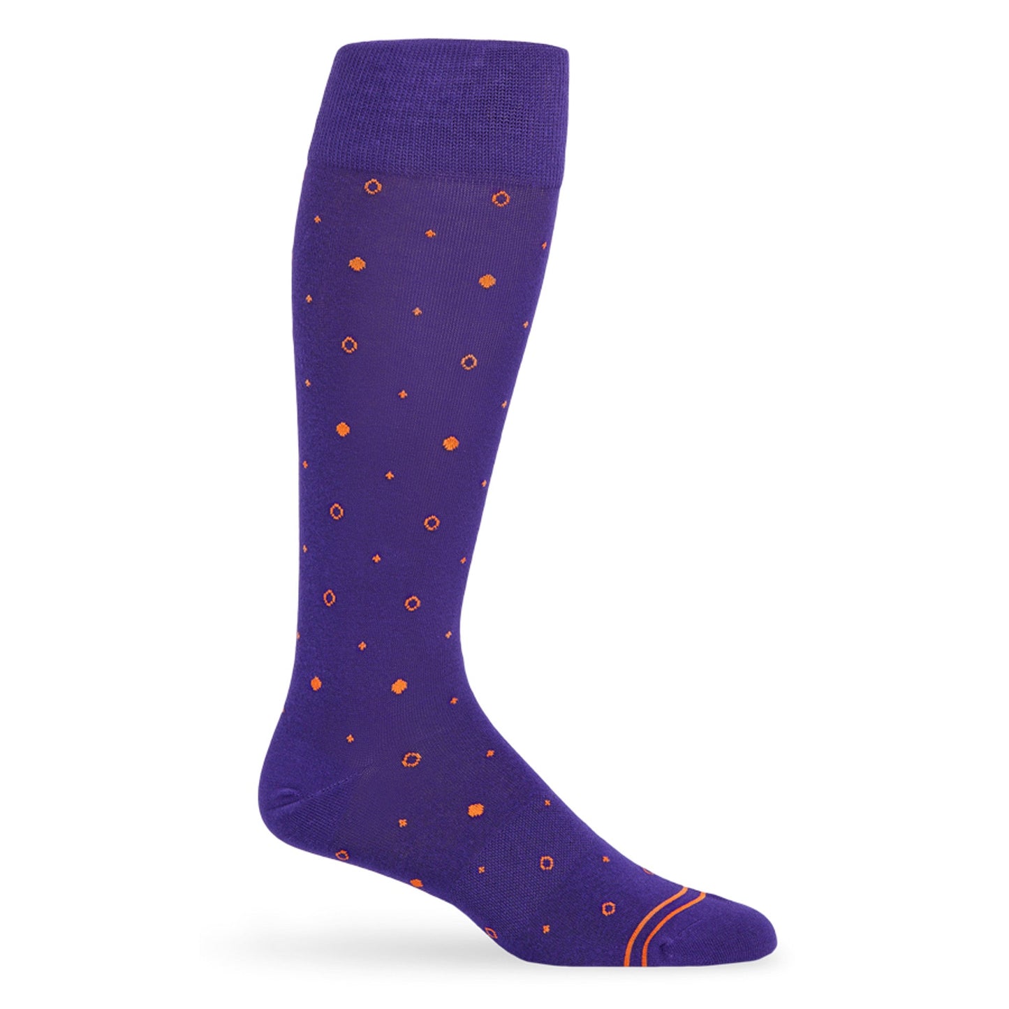Purple / Orange Mixed Dot Dress Socks DeadSoxy