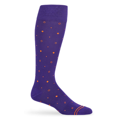Purple / Orange Mixed Dot Dress Socks DeadSoxy