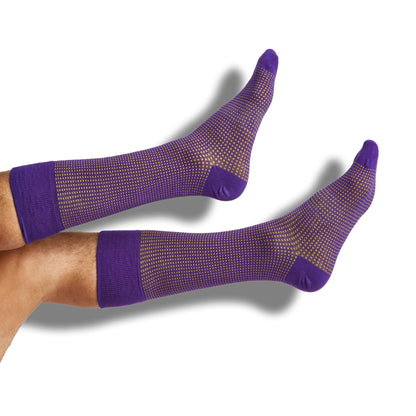 Purple / Gold Dress Socks 4 Pack DeadSoxy