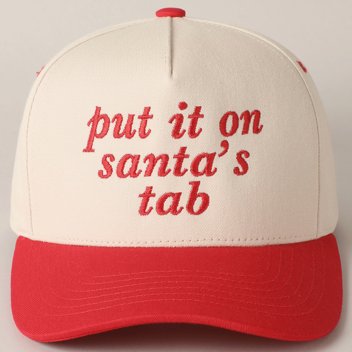 Put It On Santa's Tab Trucker Hat Ivy + Cloth