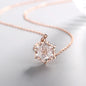 Snowflake Necklace with Silver and Diamond Pendant