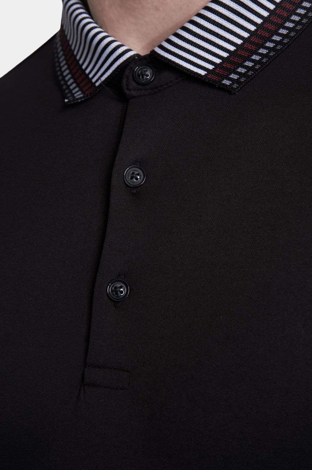The Mercerized Cotton Polo (Crown Black) Bright Moons