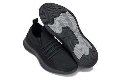 CALTO - Q130 - 2.4 Inches Taller (Black/Black Sole) - Ultra Lightweight Sneakers Tallmenshoes.com