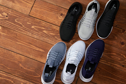 CALTO - Q131 - 2.4 Inches Taller (Off-White/White Sole) - Ultra Lightweight Sneakers Tallmenshoes.com