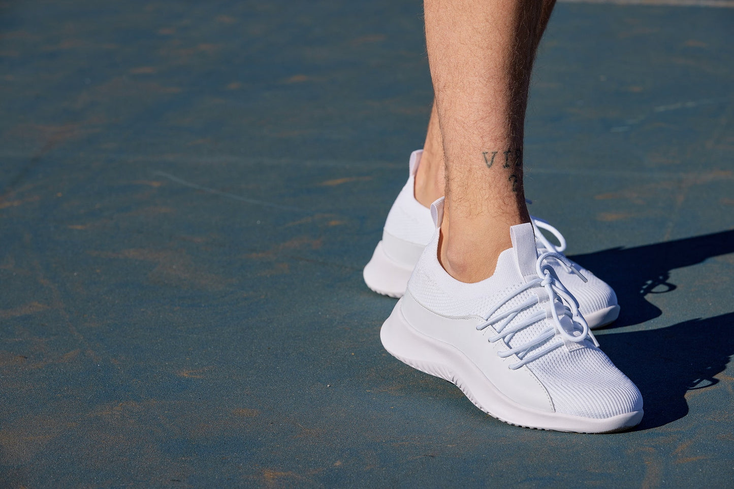 CALTO - Q131 - 2.4 Inches Taller (Off-White/White Sole) - Ultra Lightweight Sneakers Tallmenshoes.com
