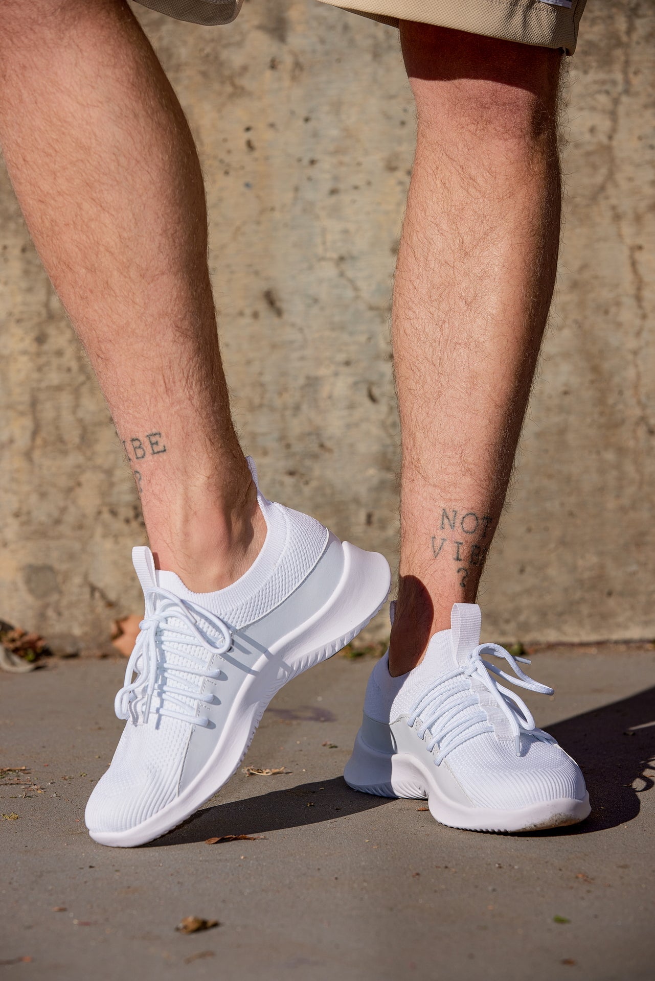 CALTO - Q131 - 2.4 Inches Taller (Off-White/White Sole) - Ultra Lightweight Sneakers Tallmenshoes.com