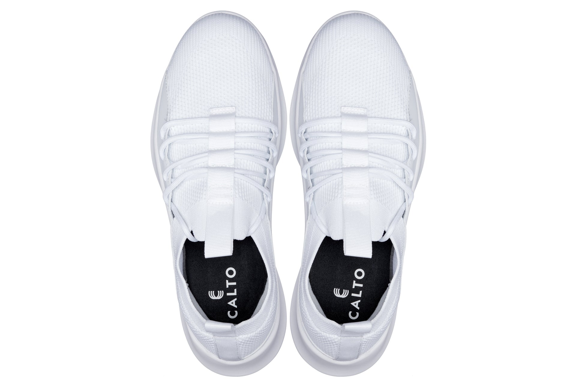CALTO - Q131 - 2.4 Inches Taller (Off-White/White Sole) - Ultra Lightweight Sneakers Tallmenshoes.com