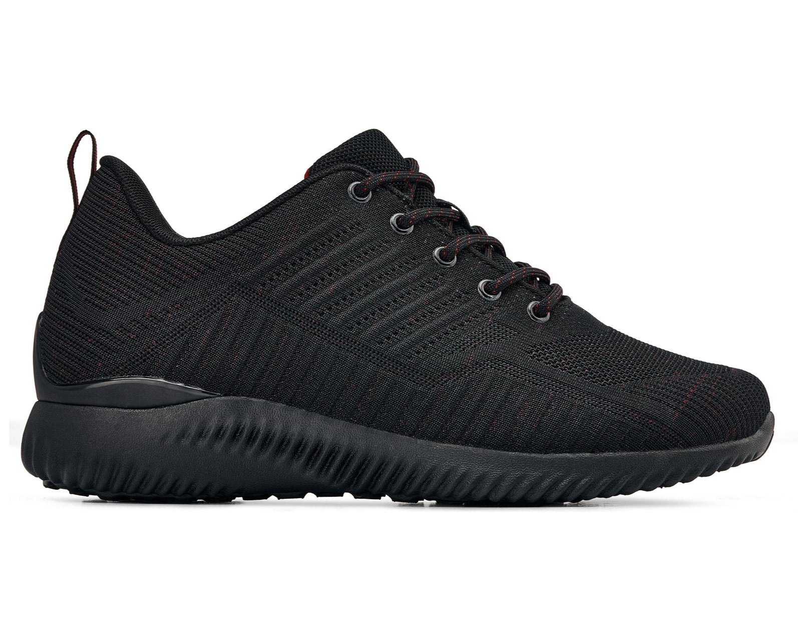 CALTO - Q211 - 2.6 Inches Taller (Black/Red) - Ultra Lightweight Tallmenshoes.com
