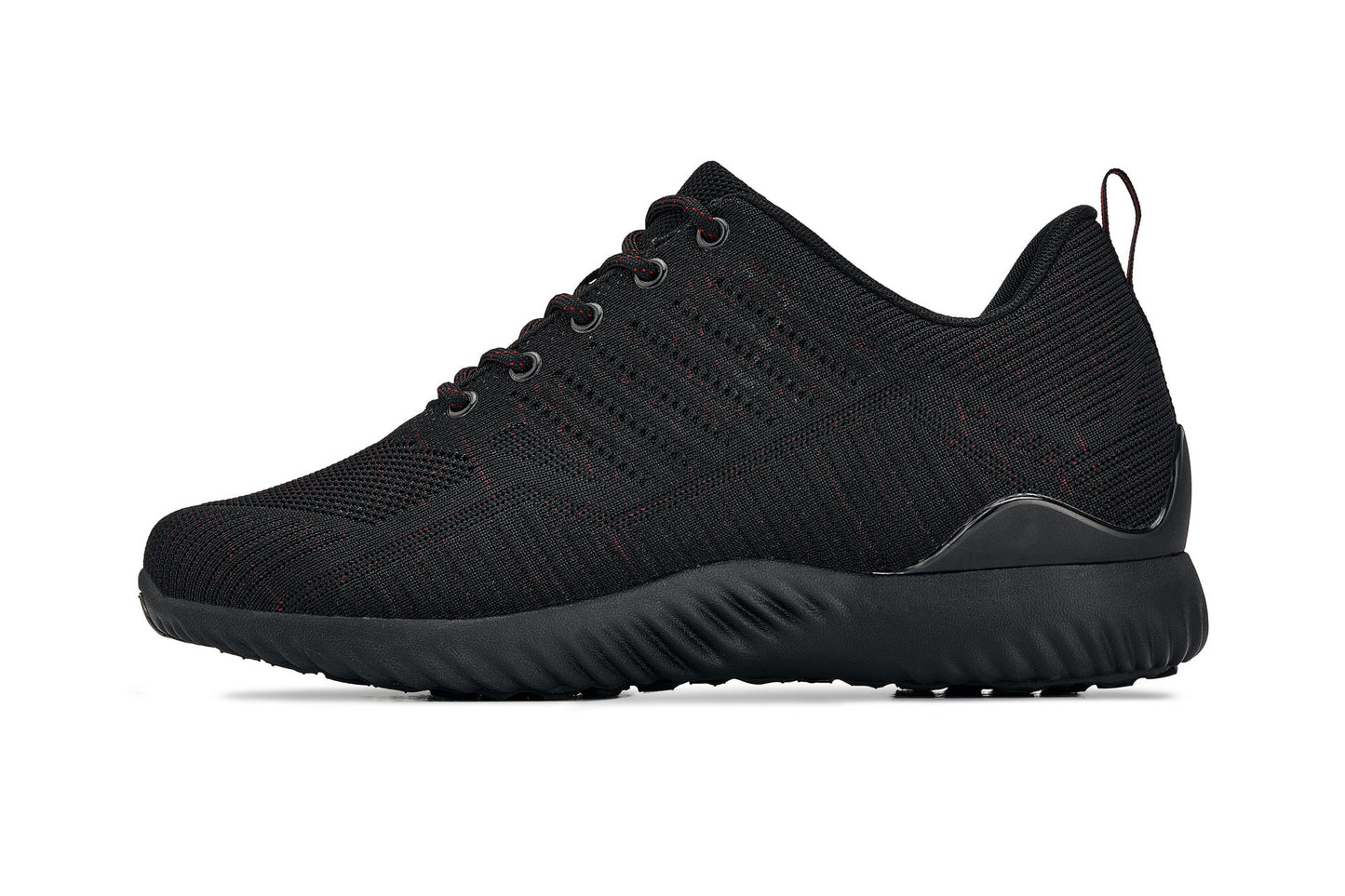 CALTO - Q211 - 2.6 Inches Taller (Black/Red) - Ultra Lightweight Tallmenshoes.com