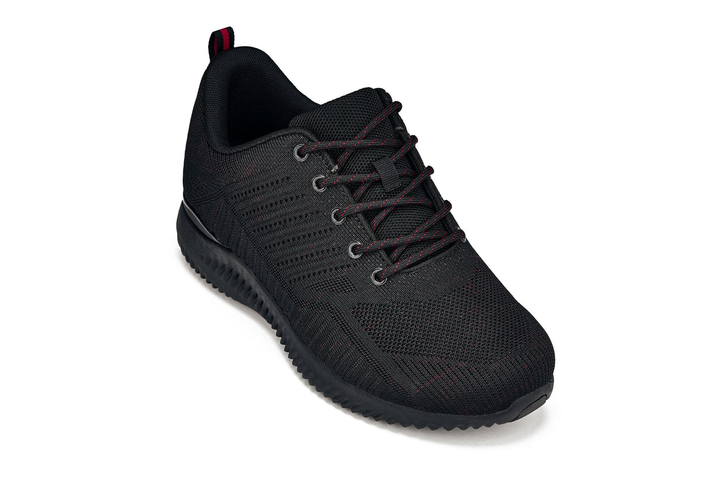 CALTO - Q211 - 2.6 Inches Taller (Black/Red) - Ultra Lightweight Tallmenshoes.com