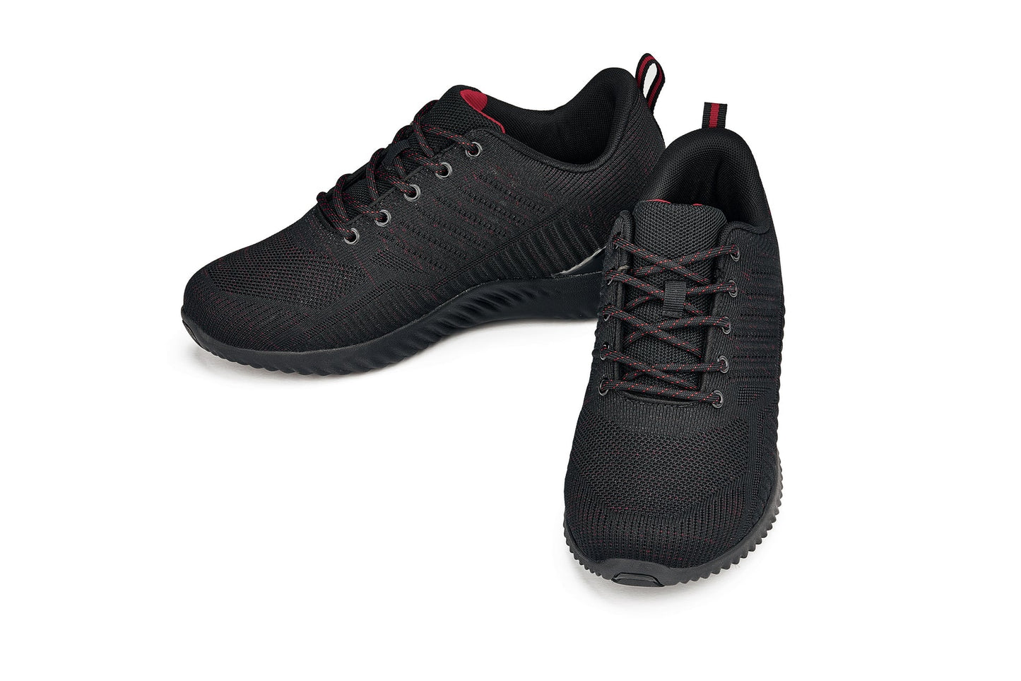 CALTO - Q211 - 2.6 Inches Taller (Black/Red) - Ultra Lightweight Tallmenshoes.com