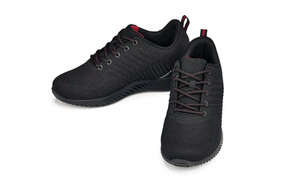 CALTO - Q211 - 2.6 Inches Taller (Black/Red) - Ultra Lightweight Tallmenshoes.com