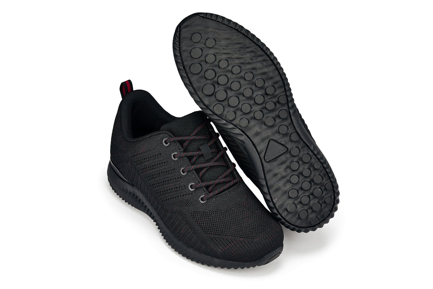 CALTO - Q211 - 2.6 Inches Taller (Black/Red) - Ultra Lightweight Tallmenshoes.com