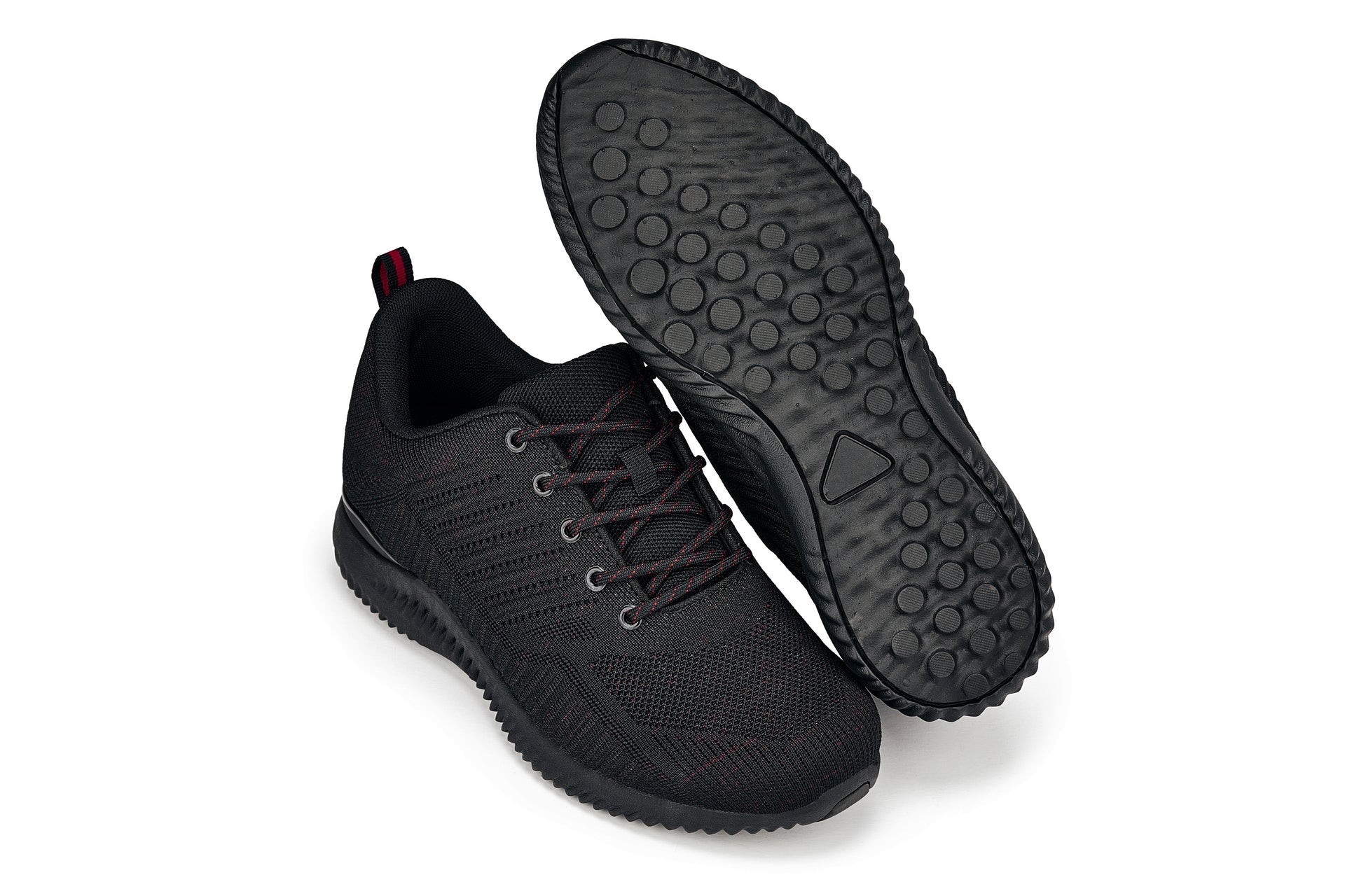 CALTO - Q211 - 2.6 Inches Taller (Black/Red) - Ultra Lightweight Tallmenshoes.com