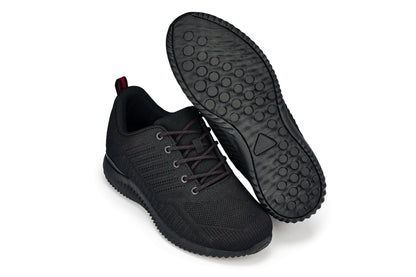 CALTO - Q211 - 2.6 Inches Taller (Black/Red) - Ultra Lightweight Tallmenshoes.com