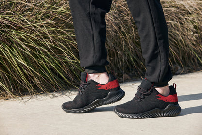 CALTO - Q215 - 2.8 Inches Taller (Black/Red) - Ultra Lightweight Tallmenshoes.com