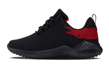 CALTO - Q215 - 2.8 Inches Taller (Black/Red) - Ultra Lightweight Tallmenshoes.com