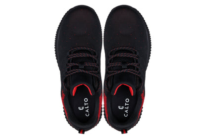 CALTO - Q215 - 2.8 Inches Taller (Black/Red) - Ultra Lightweight Tallmenshoes.com