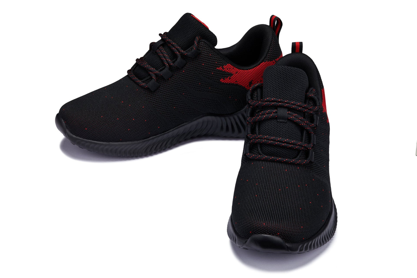 CALTO - Q215 - 2.8 Inches Taller (Black/Red) - Ultra Lightweight Tallmenshoes.com