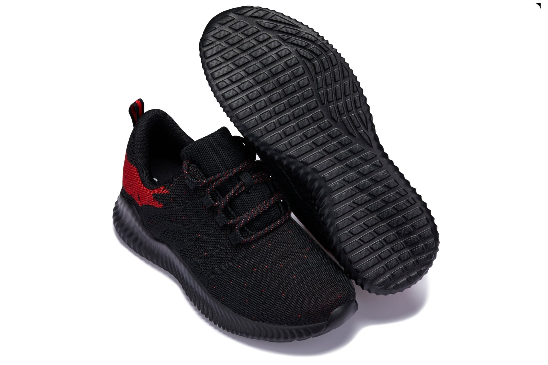 CALTO - Q215 - 2.8 Inches Taller (Black/Red) - Ultra Lightweight Tallmenshoes.com