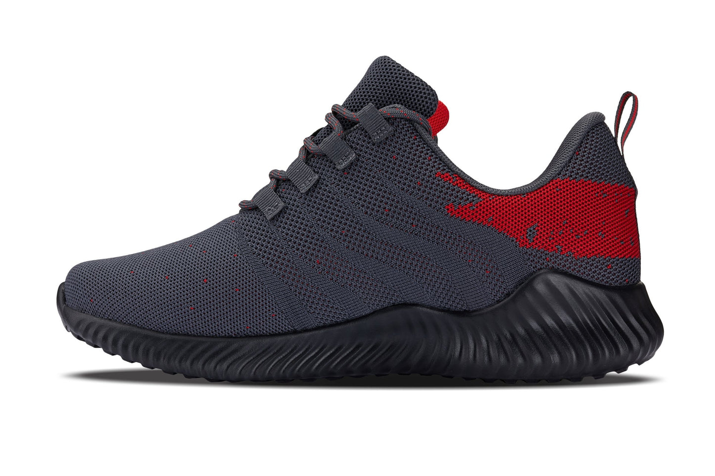 CALTO - Q218 - 2.8 Inches Taller (Grey/Red) - Ultra Lightweight Tallmenshoes.com