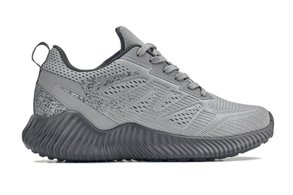 CALTO - Q221 - 2.6 Inches Taller (Cement/Pewter) - Lightweight Sporty Sneakers Tallmenshoes.com