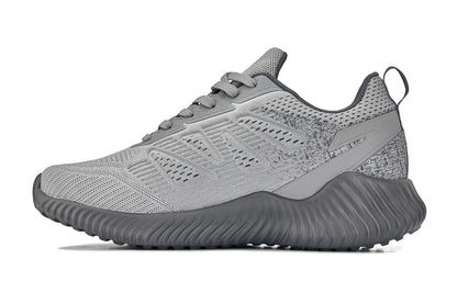 CALTO - Q221 - 2.6 Inches Taller (Cement/Pewter) - Lightweight Sporty Sneakers Tallmenshoes.com