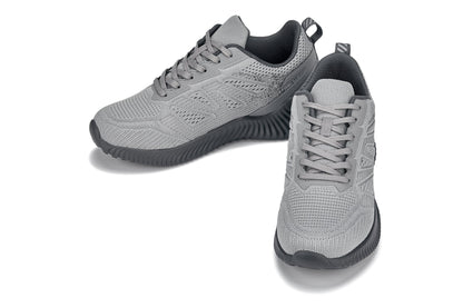 CALTO - Q221 - 2.6 Inches Taller (Cement/Pewter) - Lightweight Sporty Sneakers Tallmenshoes.com