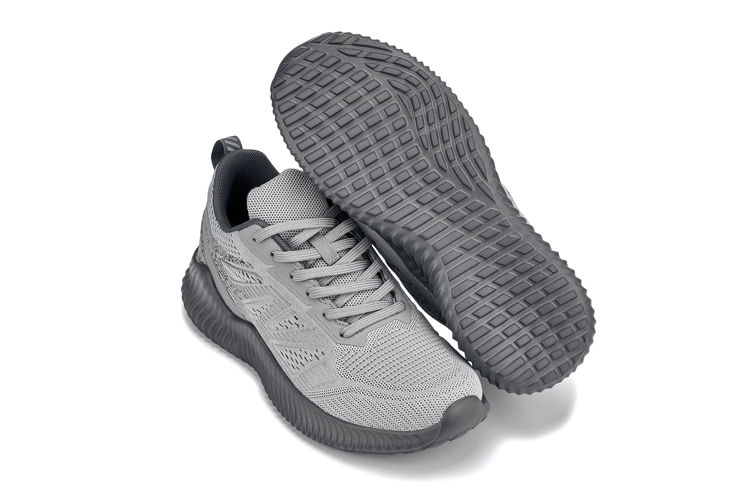 CALTO - Q221 - 2.6 Inches Taller (Cement/Pewter) - Lightweight Sporty Sneakers Tallmenshoes.com