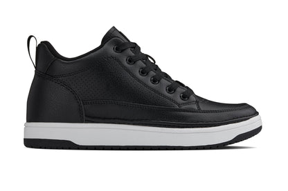 CALTO - Q271  - 2 Inches Taller (Black Noir) - Elevated Leatherette Micro-Perforated Sneakers Tallmenshoes.com