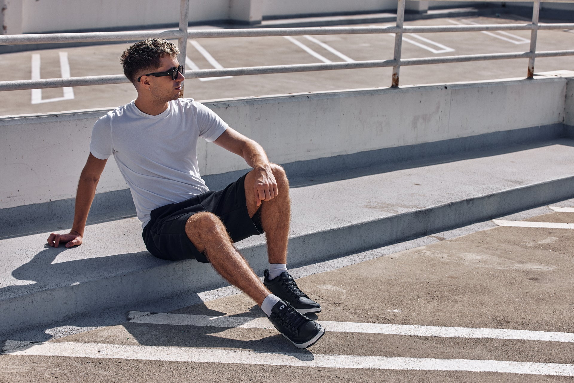 CALTO - Q271  - 2 Inches Taller (Black Noir) - Elevated Leatherette Micro-Perforated Sneakers Tallmenshoes.com