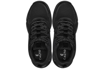 CALTO - Q393 - 3 Inches Taller (Black) - Basketball High-Top Sneakers Tallmenshoes.com