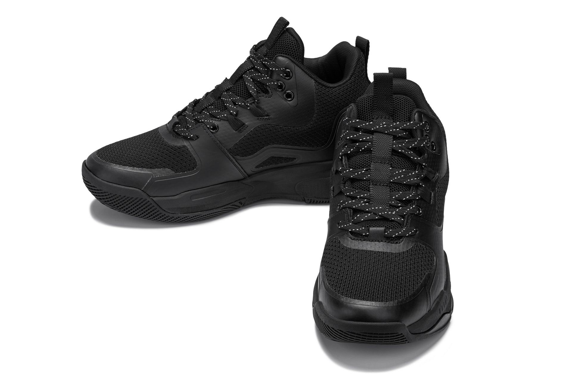 CALTO - Q393 - 3 Inches Taller (Black) - Basketball High-Top Sneakers Tallmenshoes.com